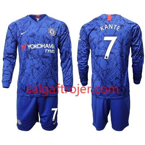 Chelsea Fodboldtrøjer Kante 7 Børn Hjemmebanesæt 2019/20 Langærmet Chelsea Fodboldtrøjer Kante 7 Børn Hjemmebanesæt 2019/20 Langærmet